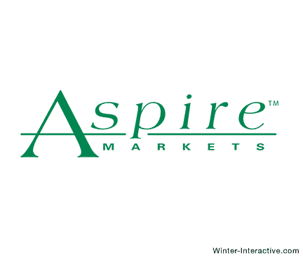 Aspire Markets, specialty foods, logo design Winter Interactive Inc