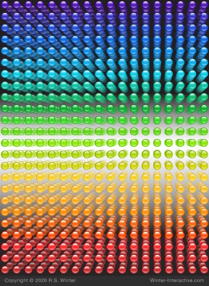 Glass beads wall vector by Rob Winter